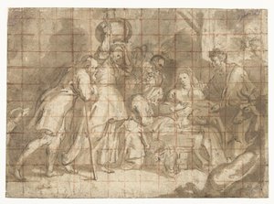 Adoracja pasterzy autorstwa Peter Paul Rubens (school of)