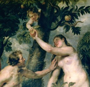 Adam i Ewa (przepis z obrazu Tycjana) (detal 51710) autorstwa Peter Paul Rubens