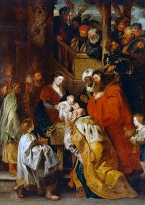 Adoracja Trzech Króli (olej na płótnie) autorstwa Peter Paul Rubens