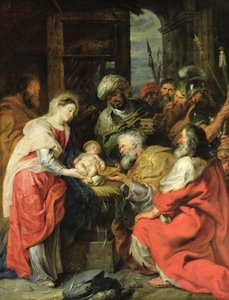 Adoracja Trzech Króli, 1626-29 (olej na płótnie) autorstwa Peter Paul Rubens