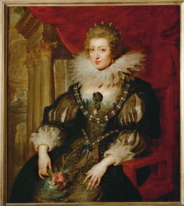 Anna Austriacka, królowa Francji (obraz na drewnie) autorstwa Peter Paul Rubens