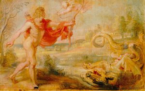Apollo zabija pytona autorstwa Peter Paul Rubens