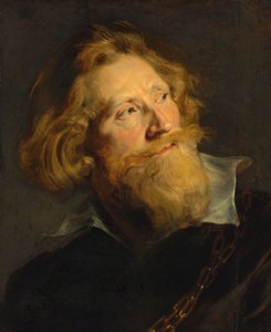 Barok : Portret brodatego mężczyzny z białym kołnierzykiem i złotymi łańcuchami par Rubens, Pieter Paul (1577-1640). Olej na drewnie, 50,9x41,2. Prywatna kolekcja autorstwa Peter Paul Rubens