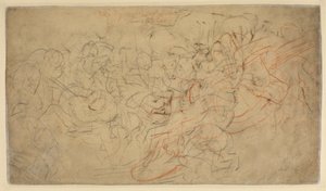 Bitwa jeźdźców (verso) autorstwa Peter Paul Rubens