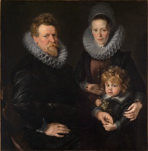 Portret brukselskiego złotnika Roberta Staesa, jego żony Anny i ich syna Alberta