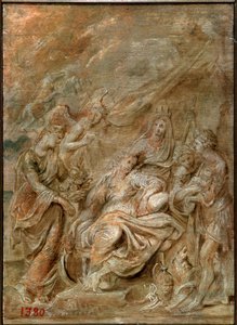 Narodziny delfina, Ludwik XIII, 1622. autorstwa Peter Paul Rubens