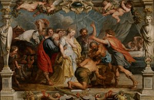 Briseis przywrócona Achillesowi autorstwa Peter Paul Rubens