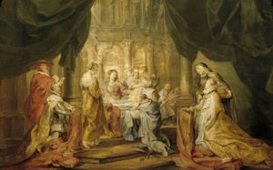 NS. Ildefonso otrzymuje ornat autorstwa Peter Paul Rubens