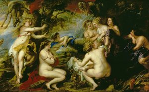 Diana i Callisto, ok. 1638-40 (olej na płótnie) autorstwa Peter Paul Rubens