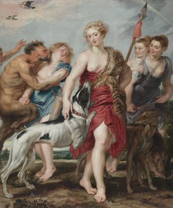 Diana i jej nimfy wyruszają na polowanie, ok. 1615 r. autorstwa Peter Paul Rubens