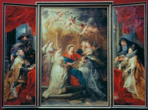 NS. Dziewica ukazuje się św. Ildefonso autorstwa Peter Paul Rubens