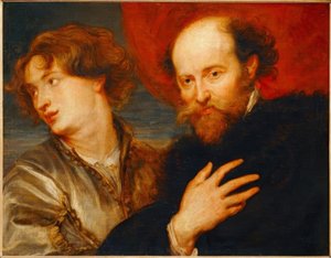 Portret podwójny wyidealizowany van Dycka i Rubensa autorstwa Peter Paul Rubens