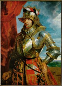 Cesarz Maksymilian I, ok. 1618 (obraz na drewnie dębowym) autorstwa Peter Paul Rubens