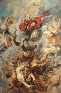 Upadek zbuntowanych aniołów autorstwa Peter Paul Rubens