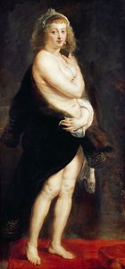 Helena Fourment w chuście z futra, 1636-38