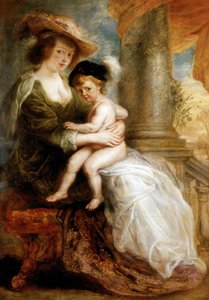 Hélène Fourment ze swoim synem Franciszkiem, 1635. autorstwa Peter Paul Rubens