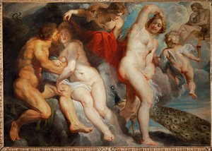 Ixion, król Lapitów, oszukany przez Junonę (obraz na płótnie) autorstwa Peter Paul Rubens