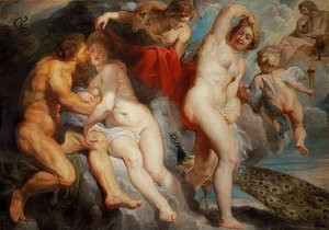 Ixion i Nephele. 1615 autorstwa Peter Paul Rubens
