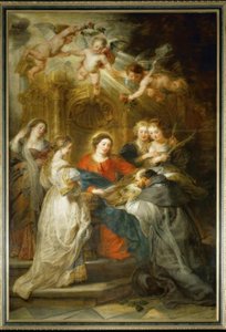 Maryja ukazuje się św. Ildefonsowi autorstwa Peter Paul Rubens
