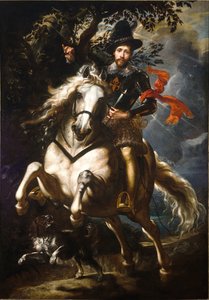 Portret Giò Carlo Dorii na koniu autorstwa Peter Paul Rubens