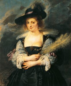 Portret Helene Fourment, autorstwa Petera Paula Rubensa (1577-1640), Detail autorstwa Peter Paul Rubens