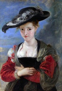 Portret Susanny Lunden (?) (Słomkowy Kapelusz) ok. 1622-5 (olej na desce) autorstwa Peter Paul Rubens