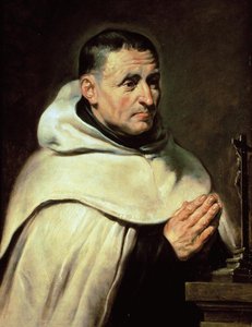 Portret przeora karmelitańskiego (olej na drewnie) autorstwa Peter Paul Rubens