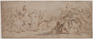 Pojednanie Rzymian i Sabinów, c. 163235. autorstwa Peter Paul Rubens