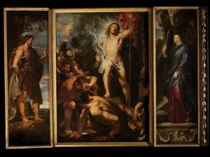 Zmartwychwstanie Chrystusa, ok. 1611-12 (olej na desce) autorstwa Peter Paul Rubens