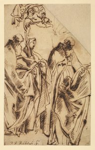 Św. Amandus i Św. Walpurga, ok. 1610 autorstwa Peter Paul Rubens