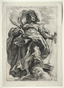 Św. Katarzyna w chmurach autorstwa Peter Paul Rubens