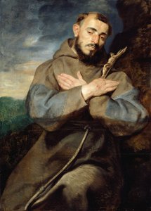 Święty Franciszek, ok. 1615 (olej na płycie) autorstwa Peter Paul Rubens