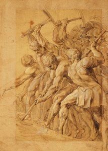 Żołnierze niszczący most, autorstwa Peter Paul Rubens