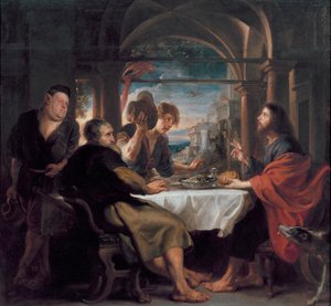 Wieczerza w Emaus, ok. 1638 (olej na płótnie) autorstwa Peter Paul Rubens
