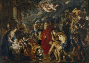 Pokłon Trzech Króli, 1610-1620 autorstwa Peter Paul Rubens