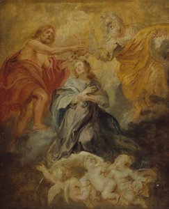 Koronacja Najświętszej Marii Panny, ca. 1632-33. autorstwa Peter Paul Rubens
