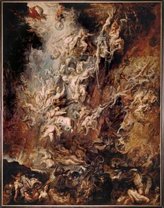 Upadek potępionych (obraz na drewnie dębowym) autorstwa Peter Paul Rubens