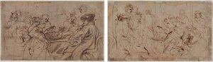 Święto Heroda (recto) Tomyris z Głową Cyrusa (verso) autorstwa Peter Paul Rubens