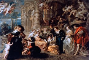 Ogród Miłości, ok. 1630 autorstwa Peter Paul Rubens