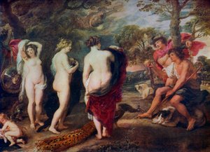 Wyrok Paryski, c1635-1638, 1912. autorstwa Peter Paul Rubens