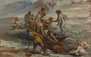 Cudowny Połów Ryb, 1618-1619 autorstwa Peter Paul Rubens