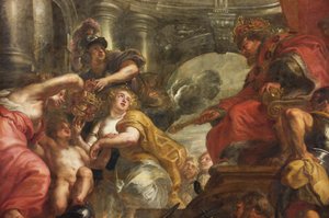 Sufit Rubensa, Dom Bankietowy, Whitehall, ok. 1629-34 (olej na płótnie) autorstwa Peter Paul Rubens