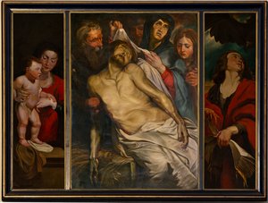 Lament nad zmarłym Chrystusem autorstwa Peter Paul Rubens