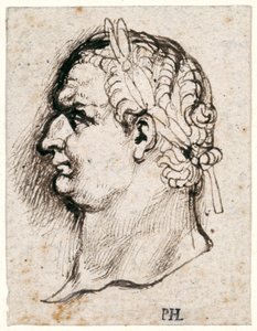 Tytus, z dziesięciu rysunków ośmiu z pierwszych dwunastu Cezarów, według medali Giovanniego da Cavino (pióro i atrament na papierze) autorstwa Peter Paul Rubens
