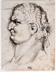 Tytus, z dziesięciu rysunków ośmiu z pierwszych dwunastu Cezarów, według medali Giovanniego da Cavino (pióro i atrament na papierze) autorstwa Peter Paul Rubens