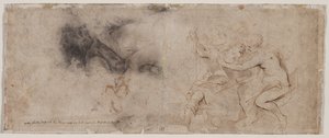 Wenus rozbrajająca Marsa, Studium draperii, c. 163235. autorstwa Peter Paul Rubens