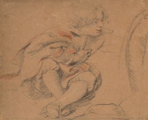 Siedzący młody mężczyzna autorstwa Peter Paul Rubens