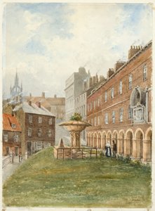 Szpital Świętego Jezusa, Newcastle upon Tyne (kolor ciała, ołówek i akwarela na papierze)