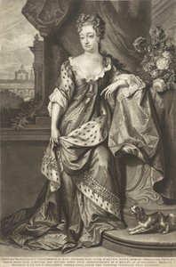 Christine Charlotte Wirtembergia 1645-1699, księżna Fryzji Wschodniej, ok. 1699. autorstwa Peter Schenk