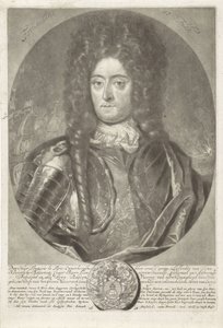 Portret generała admirała Francois Leforta 1656-1699, 1698. autorstwa Peter Schenk